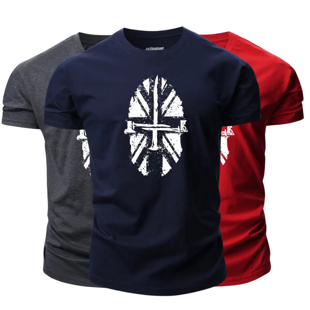 3 Pieces Men's Spartan Graphic T-Shirt