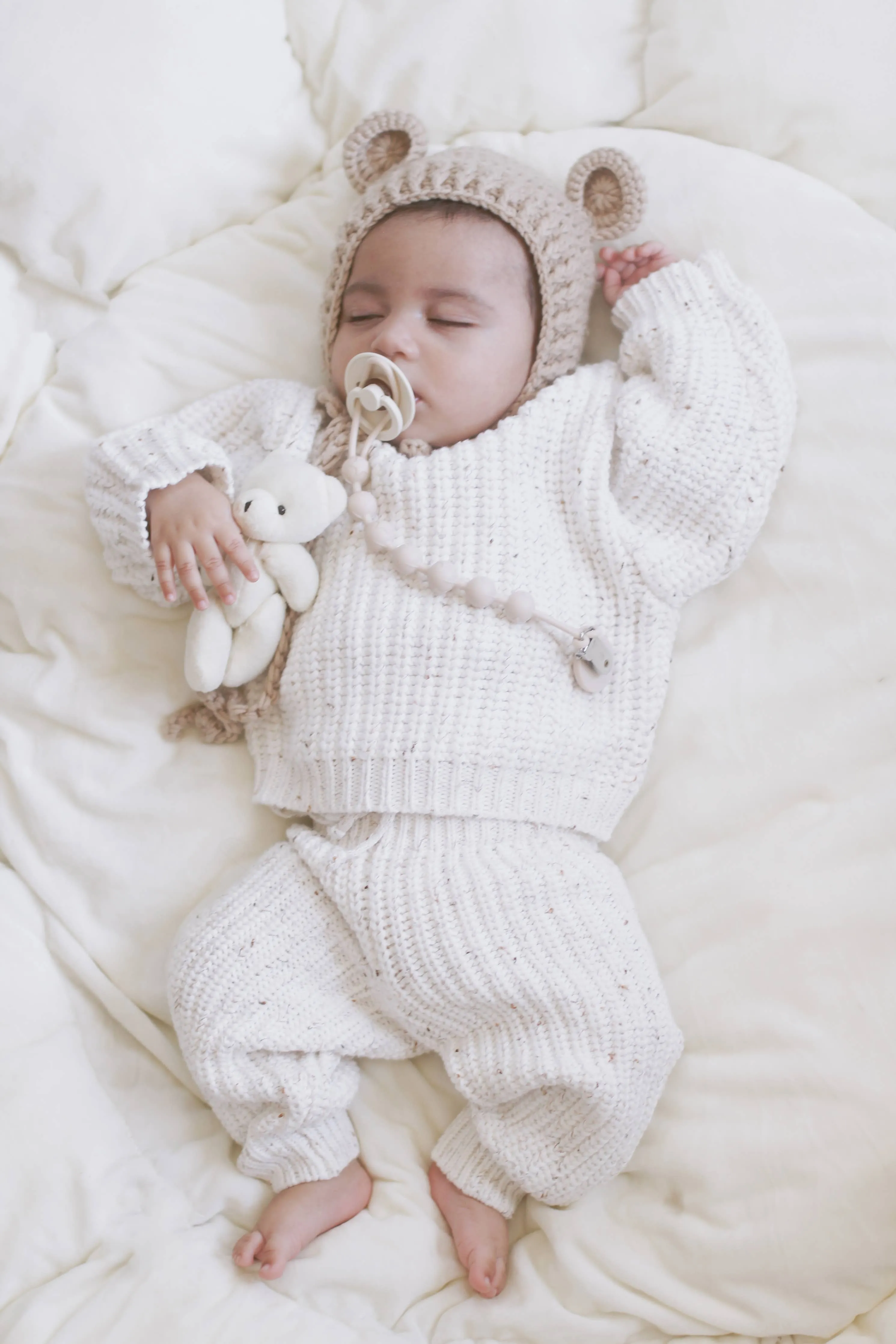 Baby Knit Pants Cotton Chunky | Braided Pants