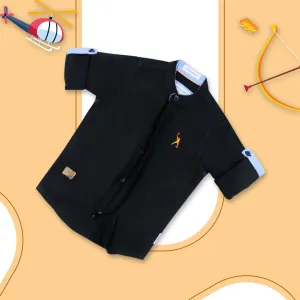 Black Solid Shirt