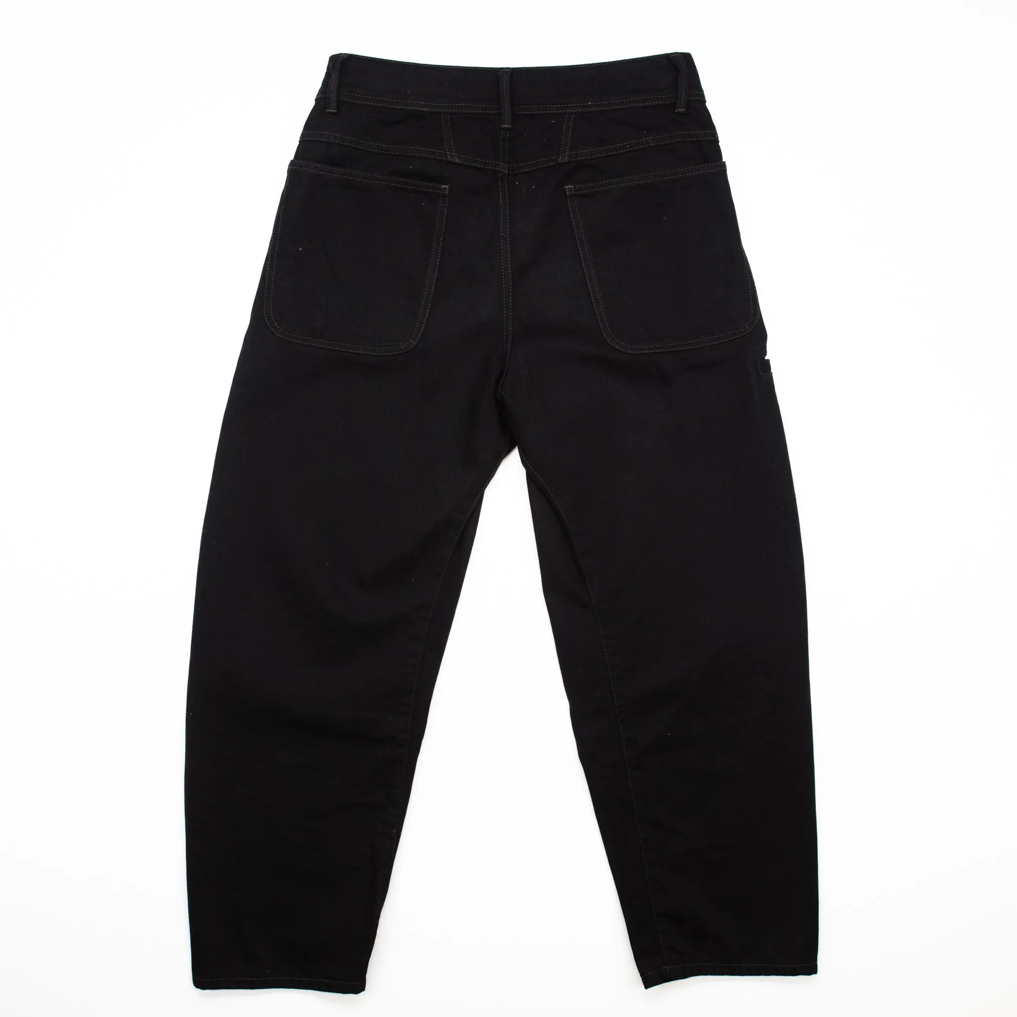 Black Twisted Workwear Pants #1154