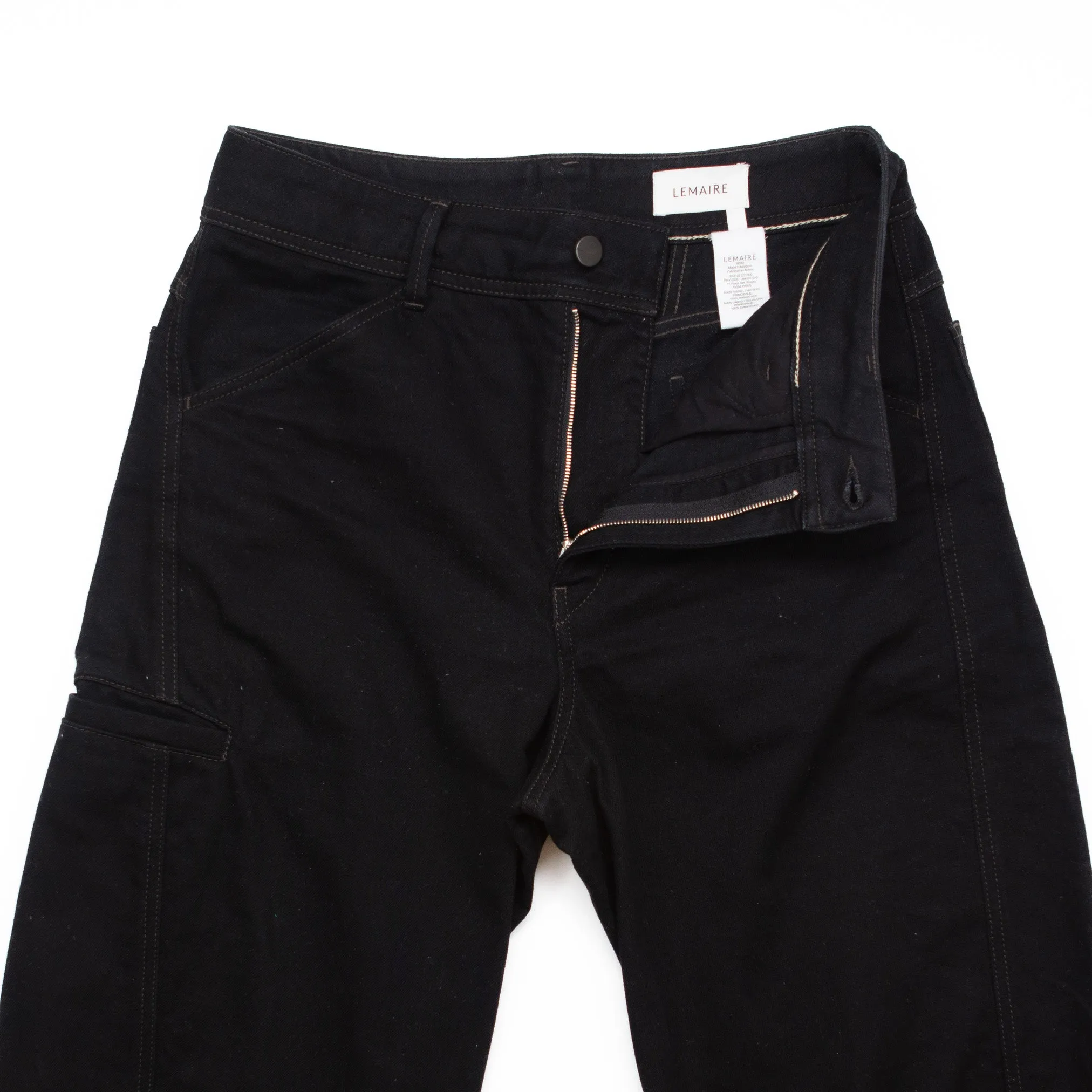 Black Twisted Workwear Pants #1154