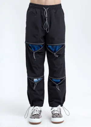 Black Zippered Sweatpants