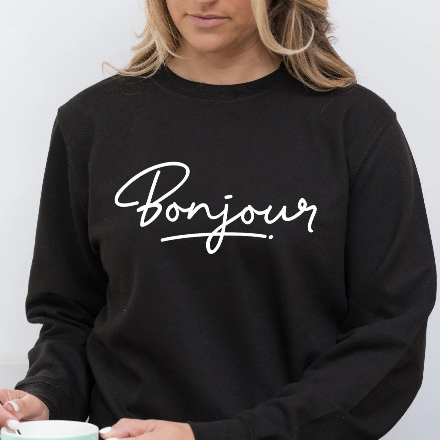 Bonjour Sweatshirt in Black