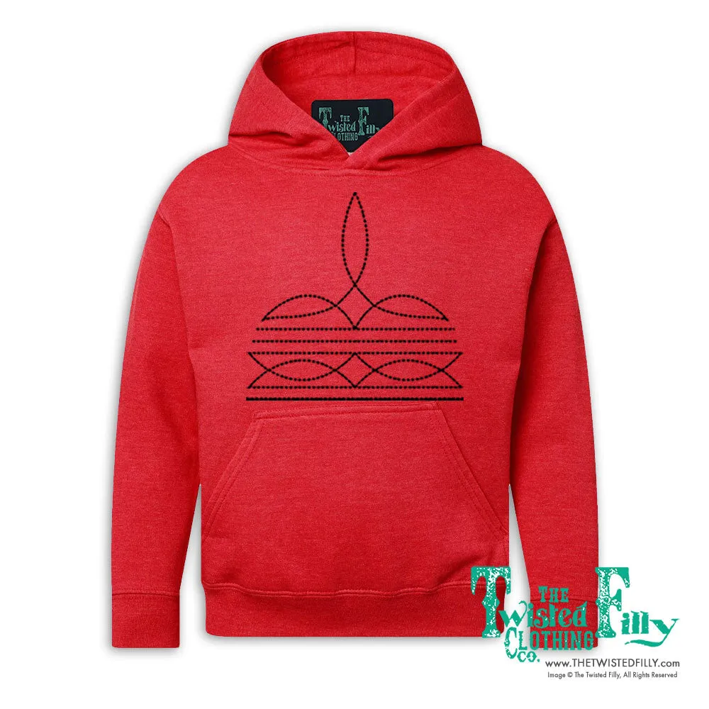 Boot Stitch - Youth Hoodie - Assorted Colors