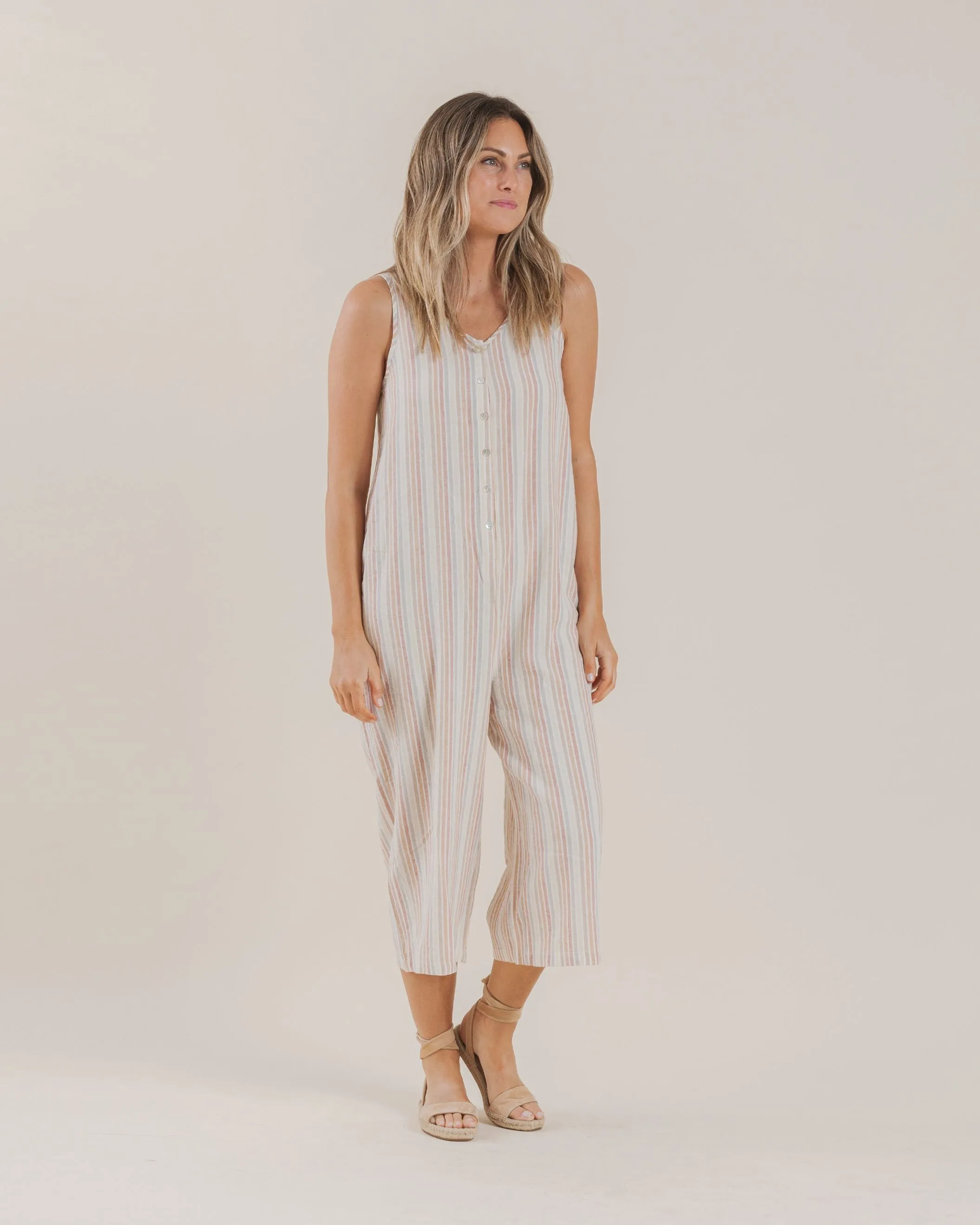 Bridgette Jumpsuit Multi Stripe