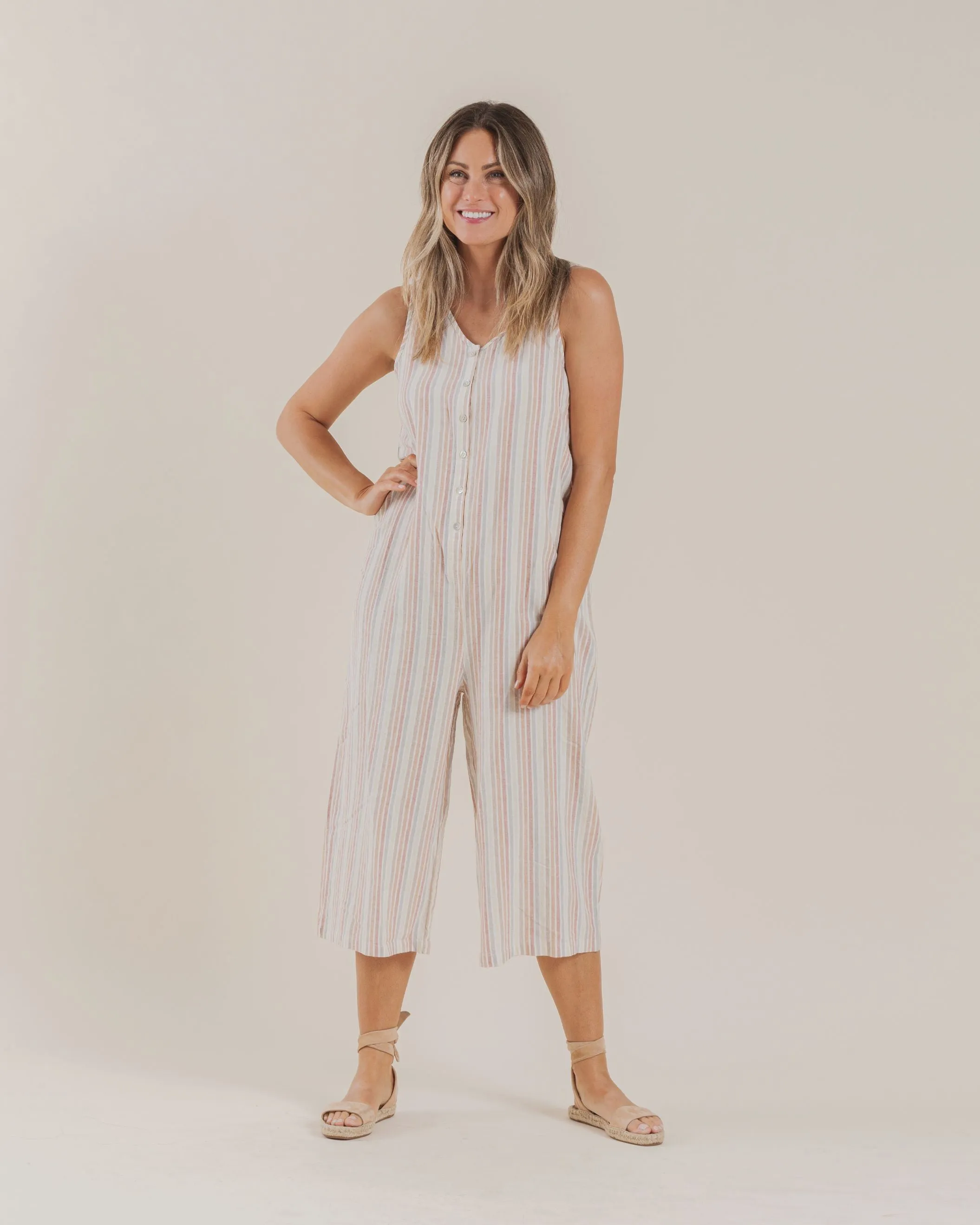 Bridgette Jumpsuit Multi Stripe