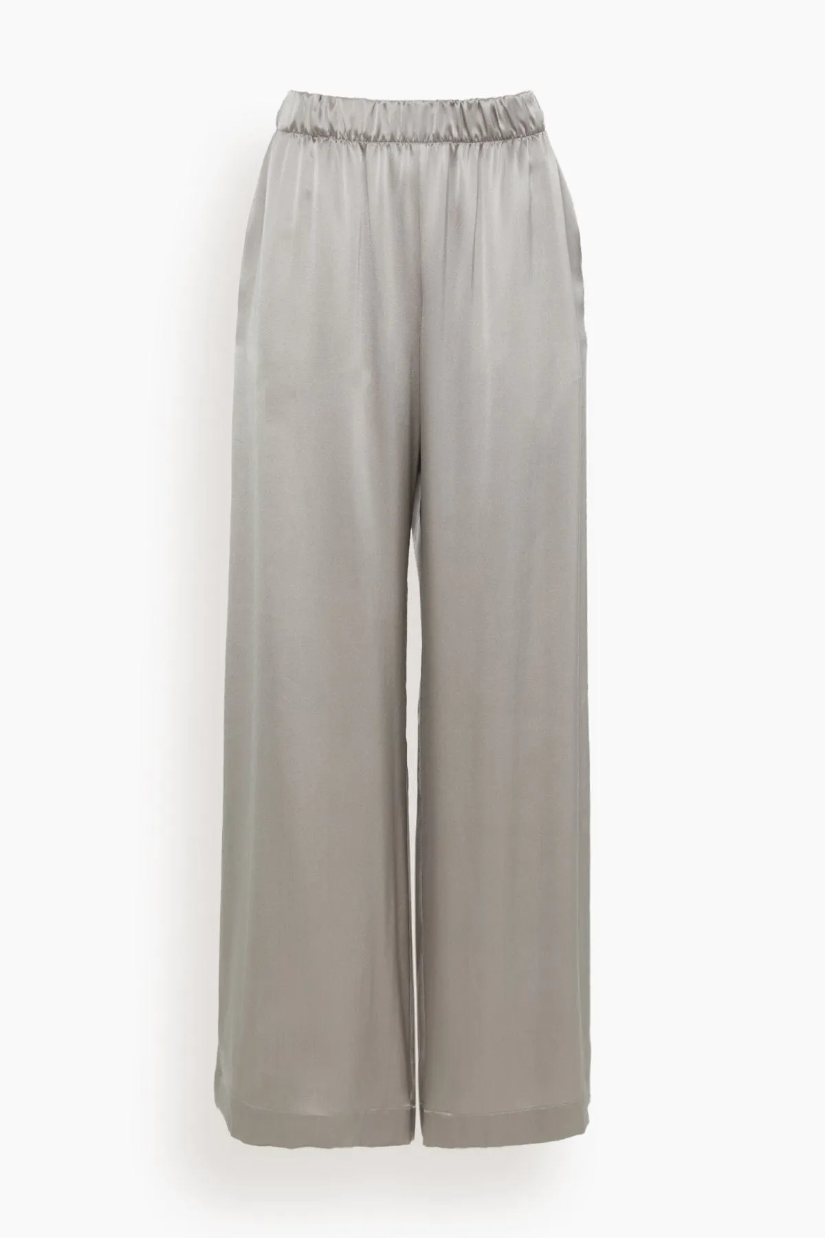 Brynn High Rise Pull On Wide Leg Pant in Foggy