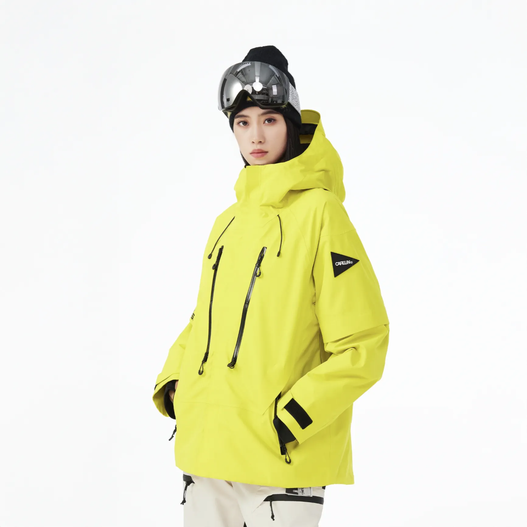 Capelin Crew Brick Unisex Jackets Yellow