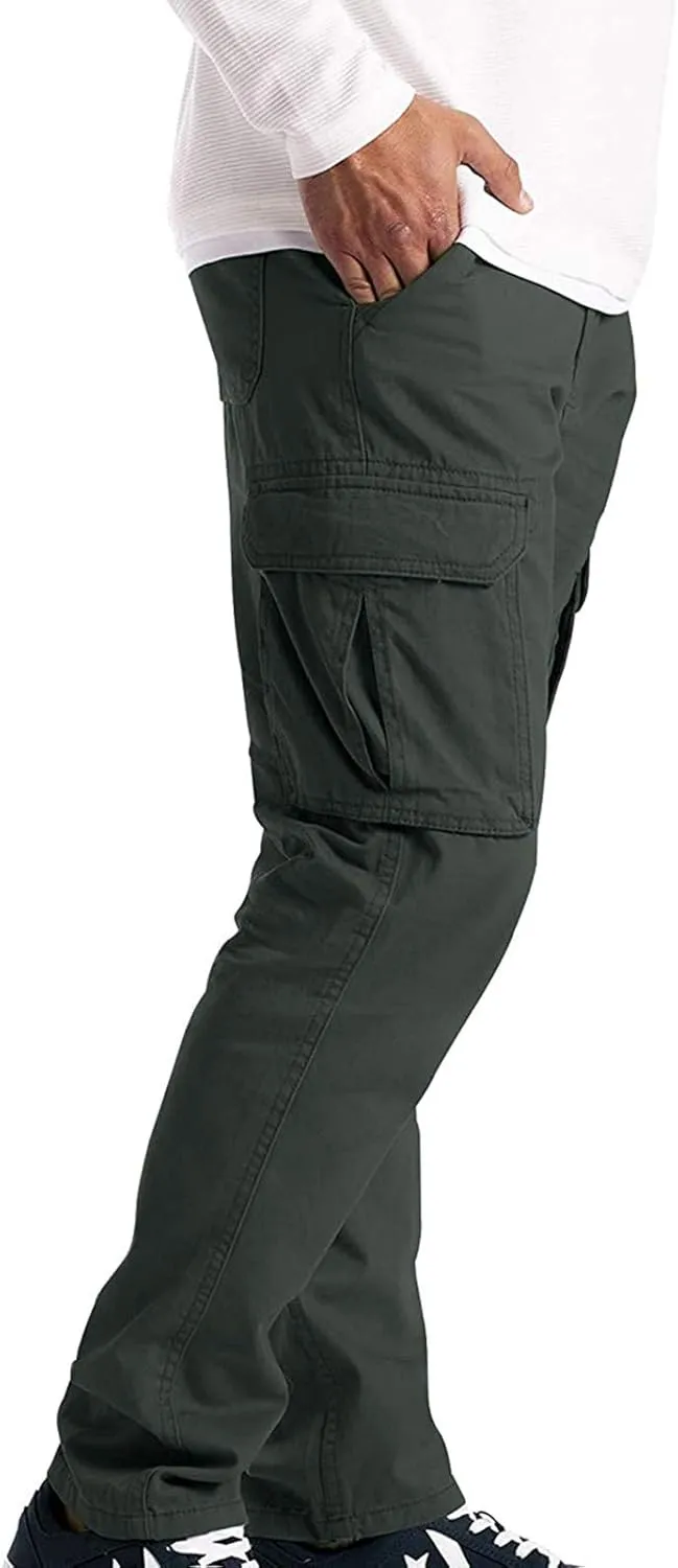 Cargo Pants for Men Joggers Wild Athletic Work Pants Loose Fit Hiking Trousers Outdoor Wearing Track Pants with Pockets