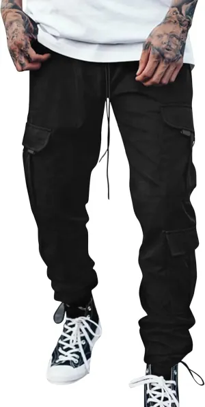 Cargo Pants for Men Slim Fit Gifts for Him Track Pants with Pockets Hiking Sweatpants for Men Jogger Casual Work Trousers