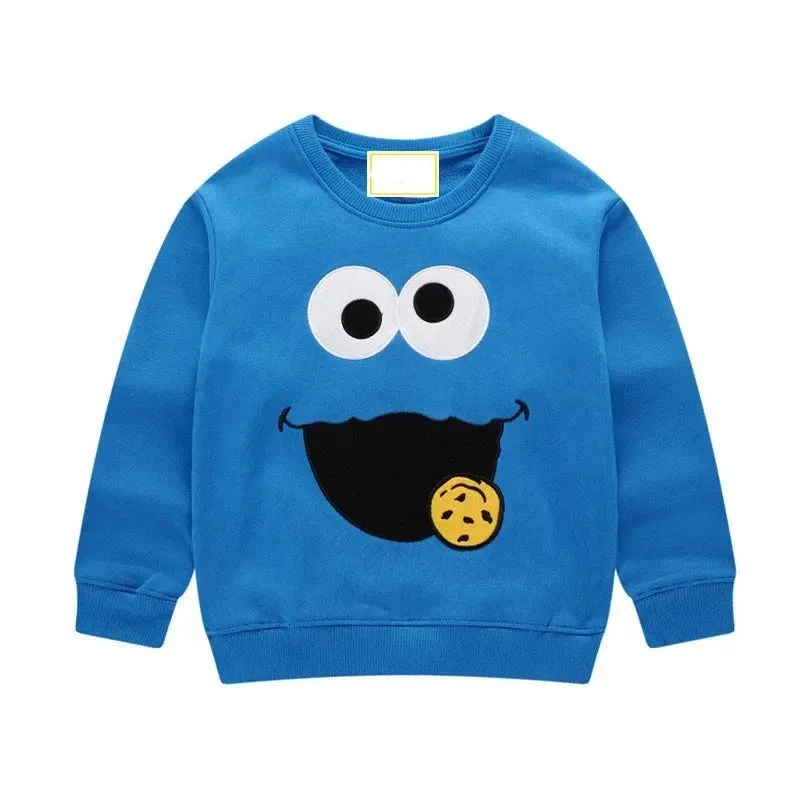 Cartoo Design Kids Girls Sweatshirts for Spring