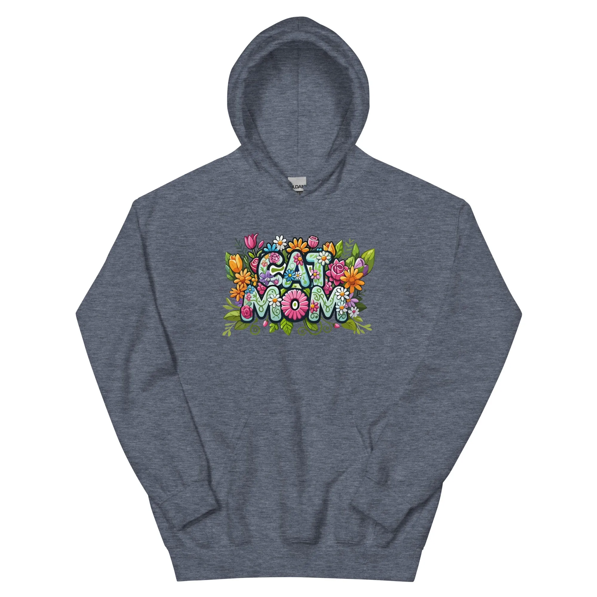 Cat Mom Flower Fun Hoodie