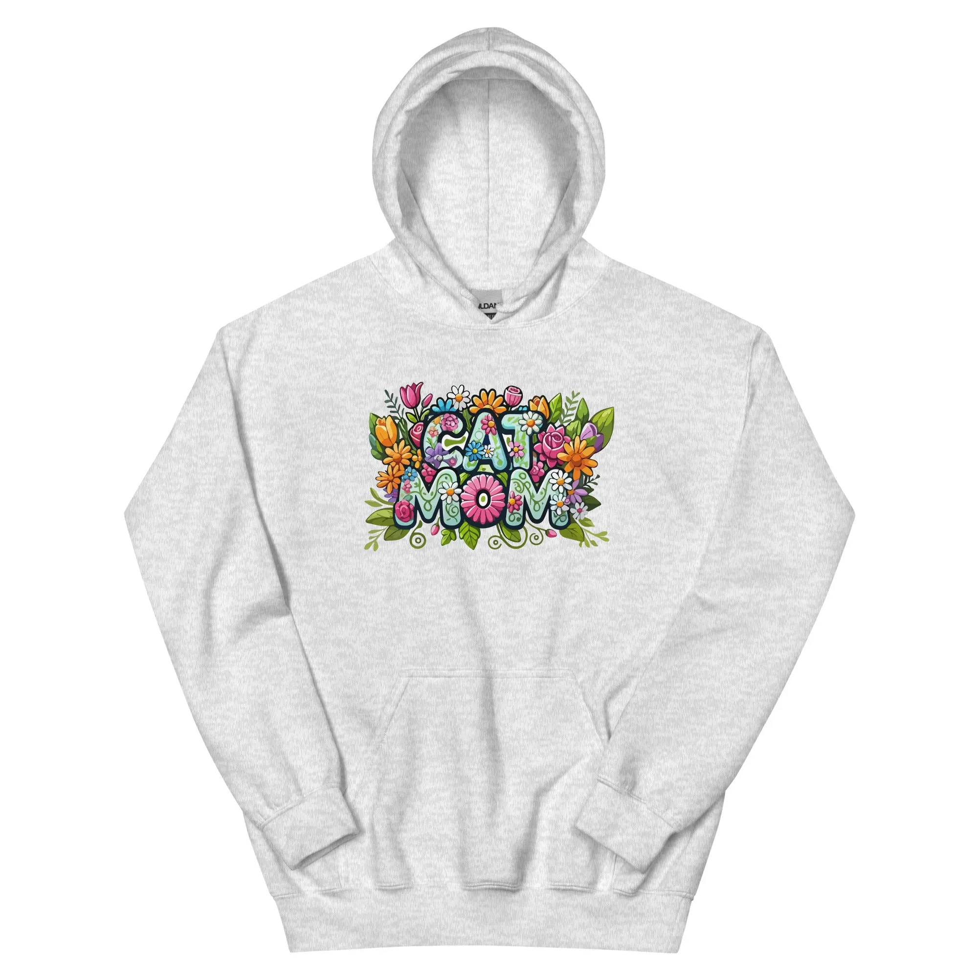 Cat Mom Flower Fun Hoodie