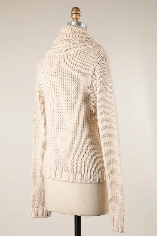Chunky Cowl Neck Sweater
