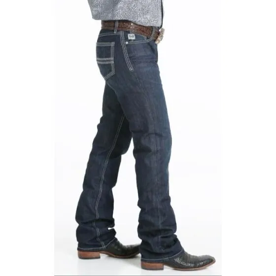 Cinch Men's Jeans Ian Slim Mid-Rise Boot Cut Deep Rinse