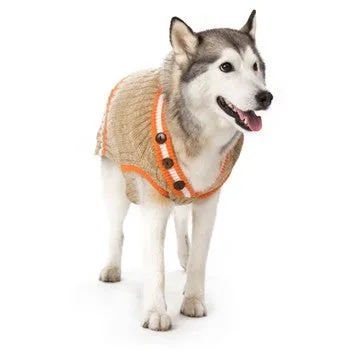 CITY V-NECK DOG SWEATER BEIGE
