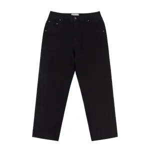 Classic Relaxed Denim Pants - Black