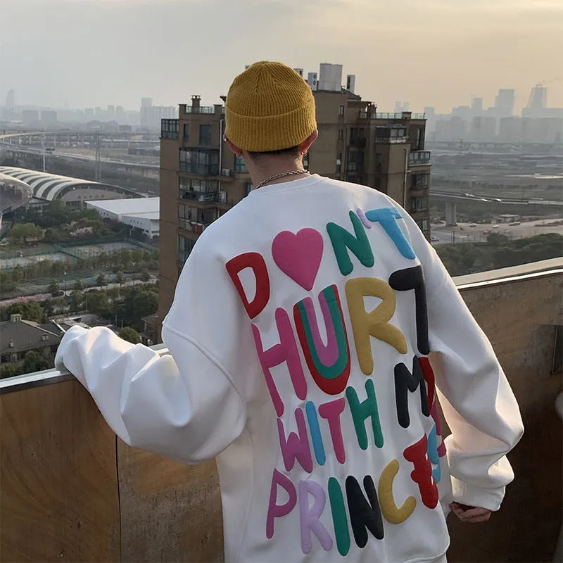Colorful Foaming Printing Sweatshirt