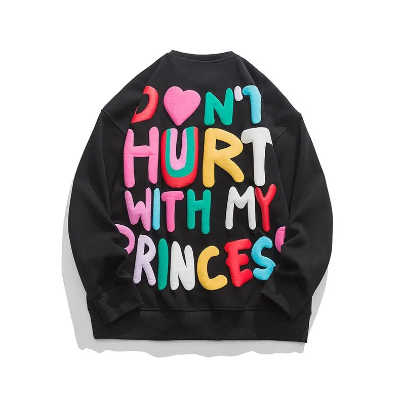 Colorful Foaming Printing Sweatshirt