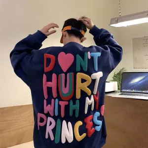 Colorful Foaming Printing Sweatshirt