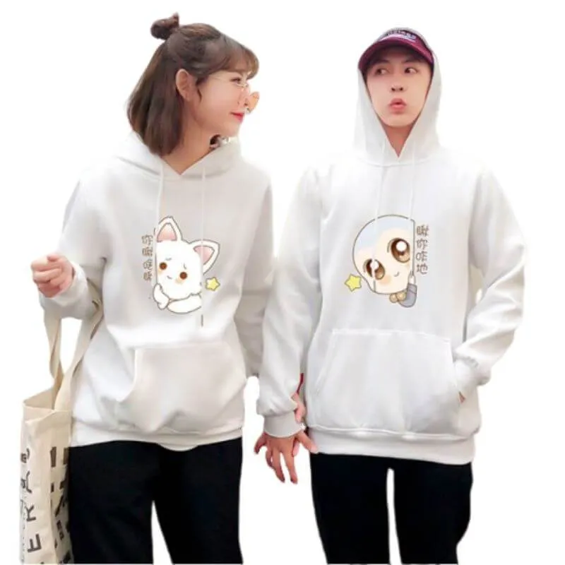 Couple Hoodies Asian Cats