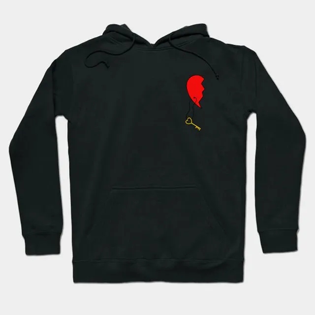 Couple hoodies half heart
