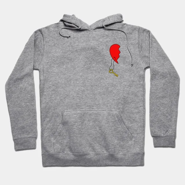 Couple hoodies half heart