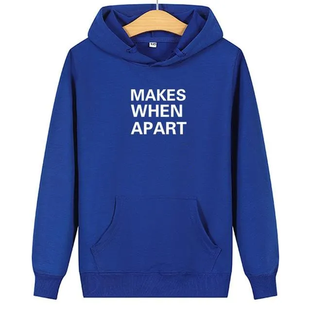 Cute matching hoodies When we're Apart