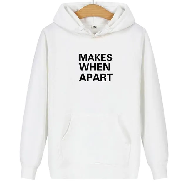 Cute matching hoodies When we're Apart