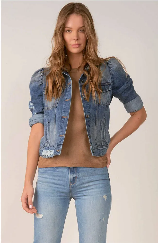 Dakota Puff Sleeve Denim Jacket