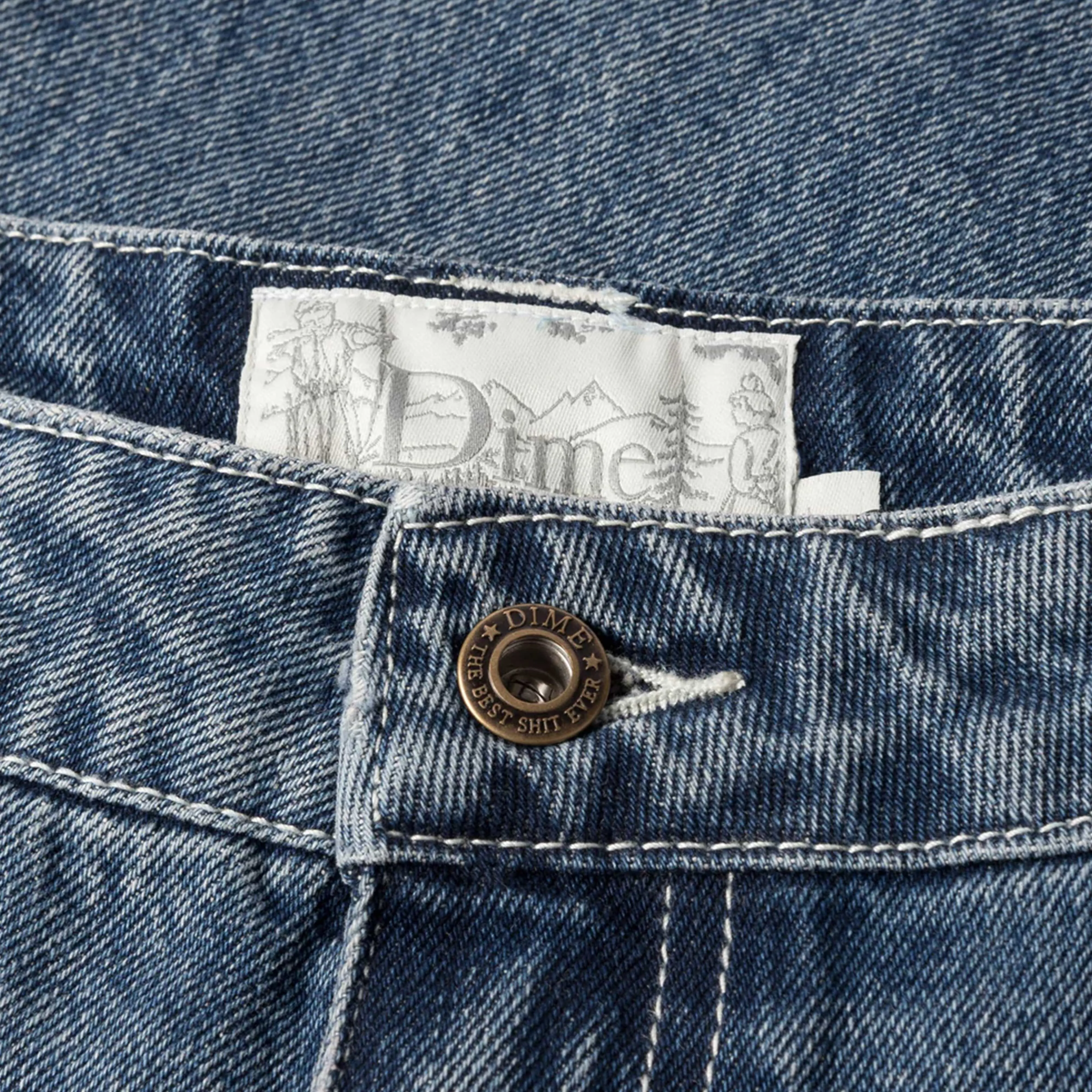 Dime Classic Relaxed Denim Pants - Stone Washed