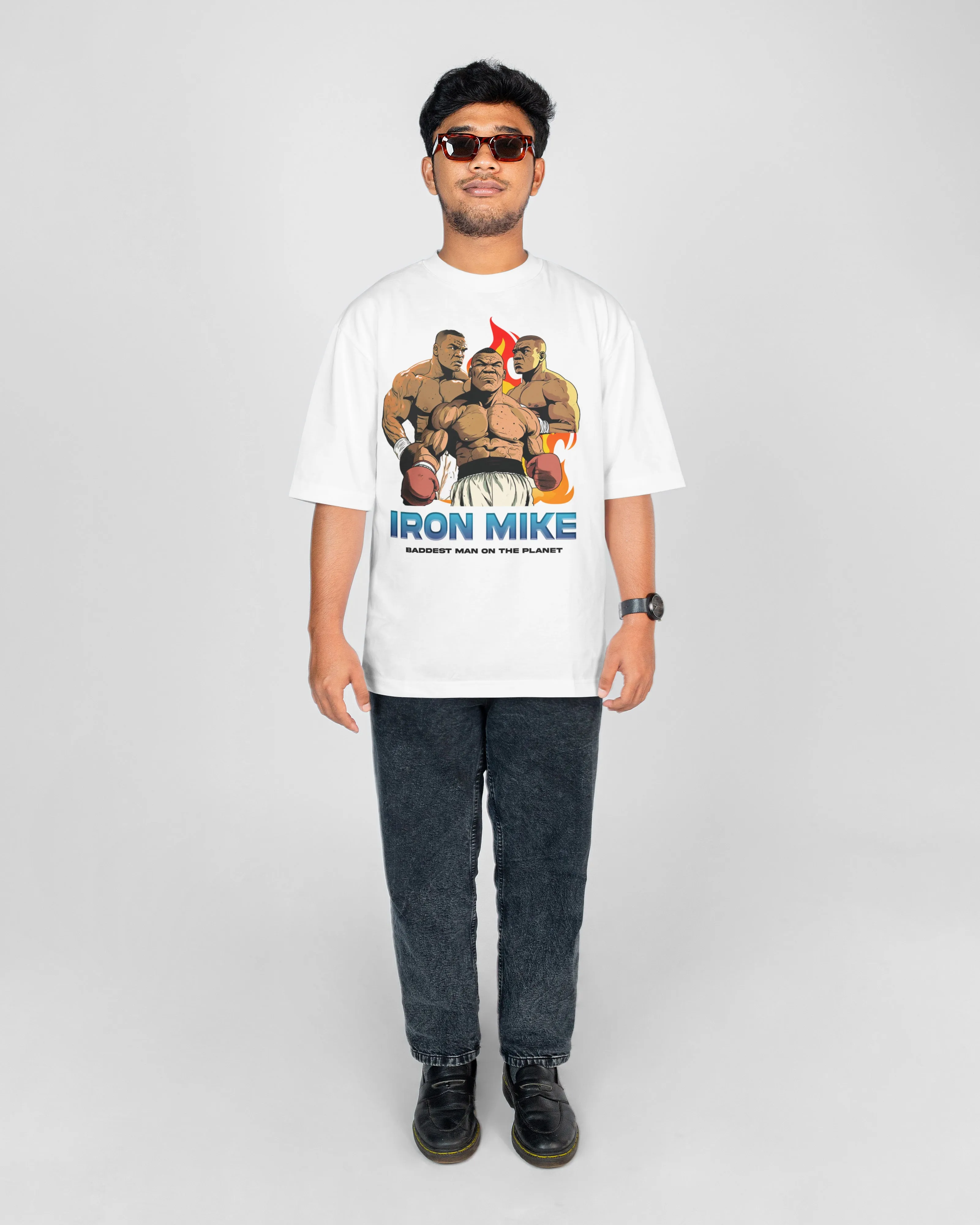 FakeButReal Bootleg Iron Mike White T-Shirt