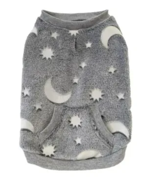 FASHION PET Glow-In-The-Dark Sweatshirt - Stylish & Cozy Pet Apparel for Night Visibility