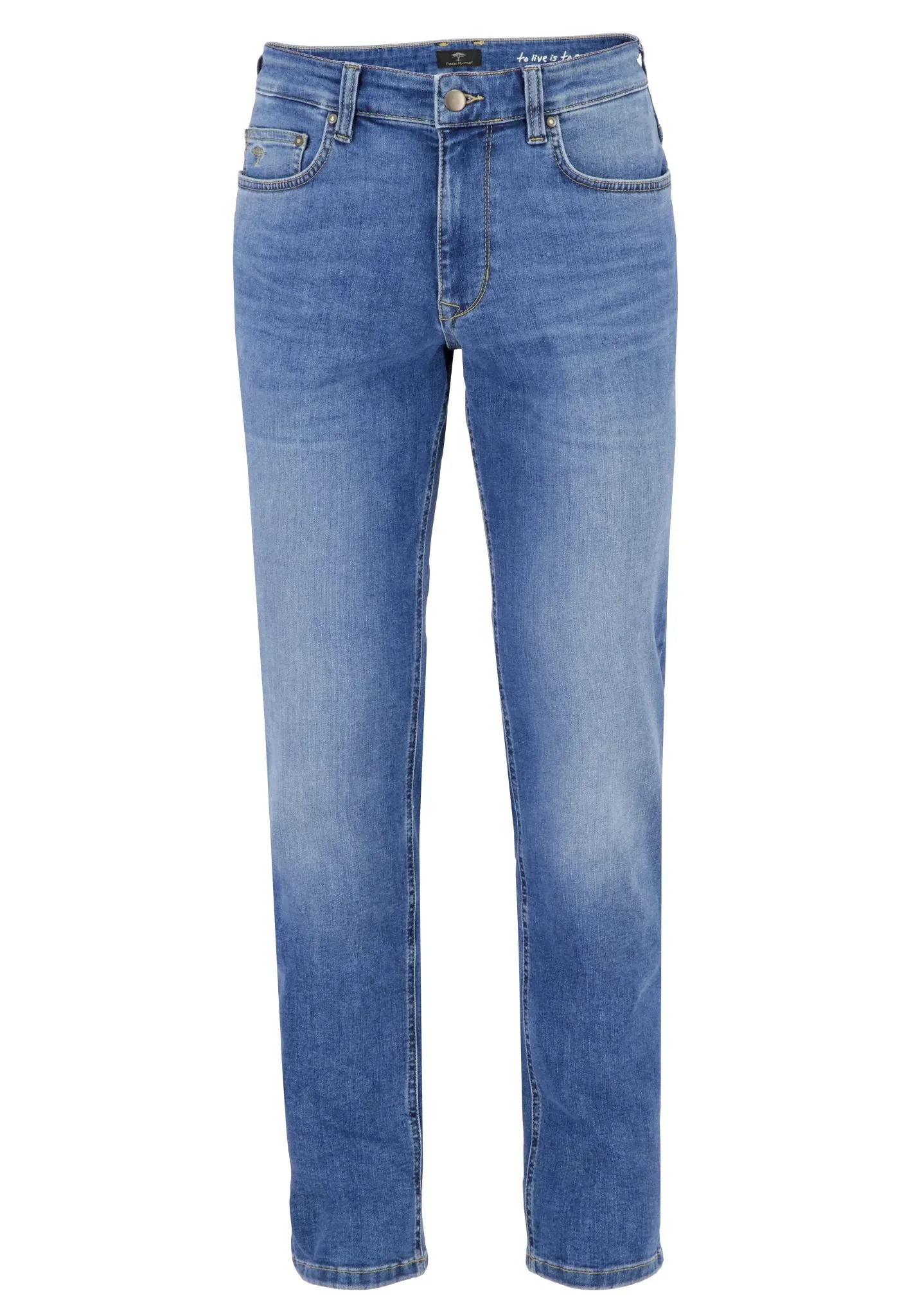 FYNCH HATTON Denim Jeans - Men's Modern Slim Fit – Light Blue