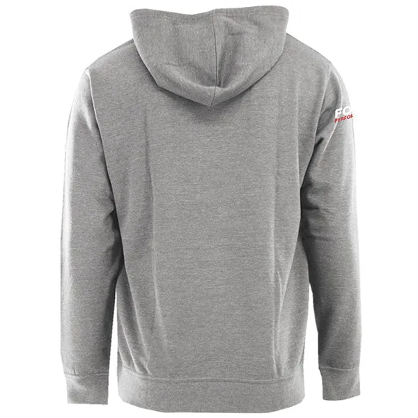 HEAVYWEIGHT FLEECE HOODIE - GRAY WITH BLUE OVAL