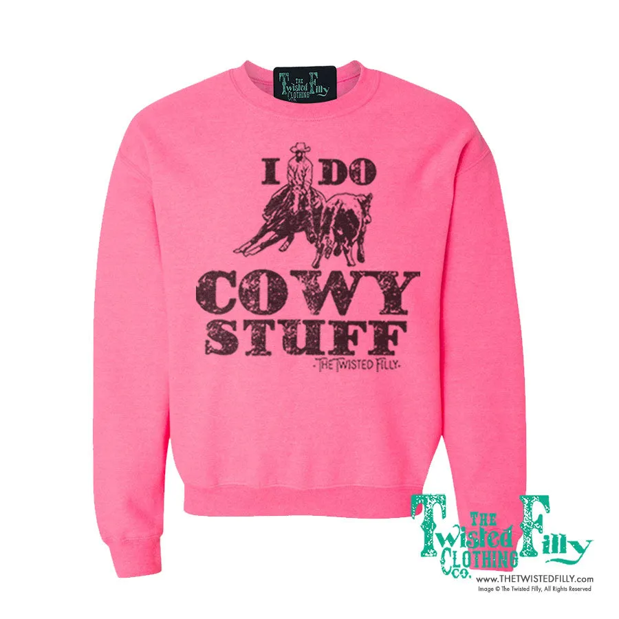 I Do Cowy Stuff - Adult Sweatshirt - Assorted Colors