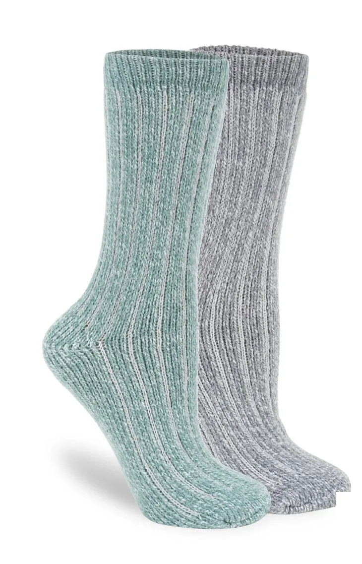 LEMON BOYFRIEND BOOT CREW SOCK-2PACK