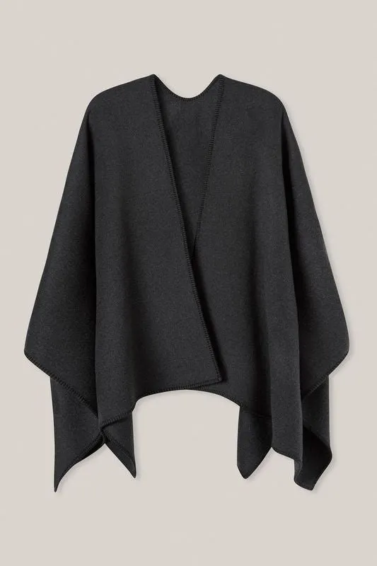 Lena Wrap in Charcoal Melange