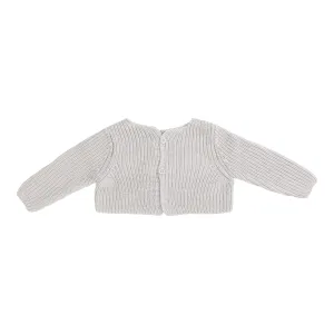LILETTE  BY LIL LEGS  BY LIL LEGS LIGHT BLUE CHUNKY KNIT SHRUG