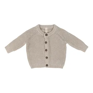 LILETTE  BY LIL LEGS  BY LIL LEGS NATURAL TAUPE CHUNKY KNIT CARDIGAN