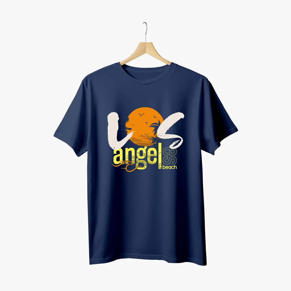 Losangels - Polycotton Round Neck Graphic T-Shirt