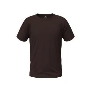 Men Regular Fit Round Neck T-Shirt - Chocolate Brown