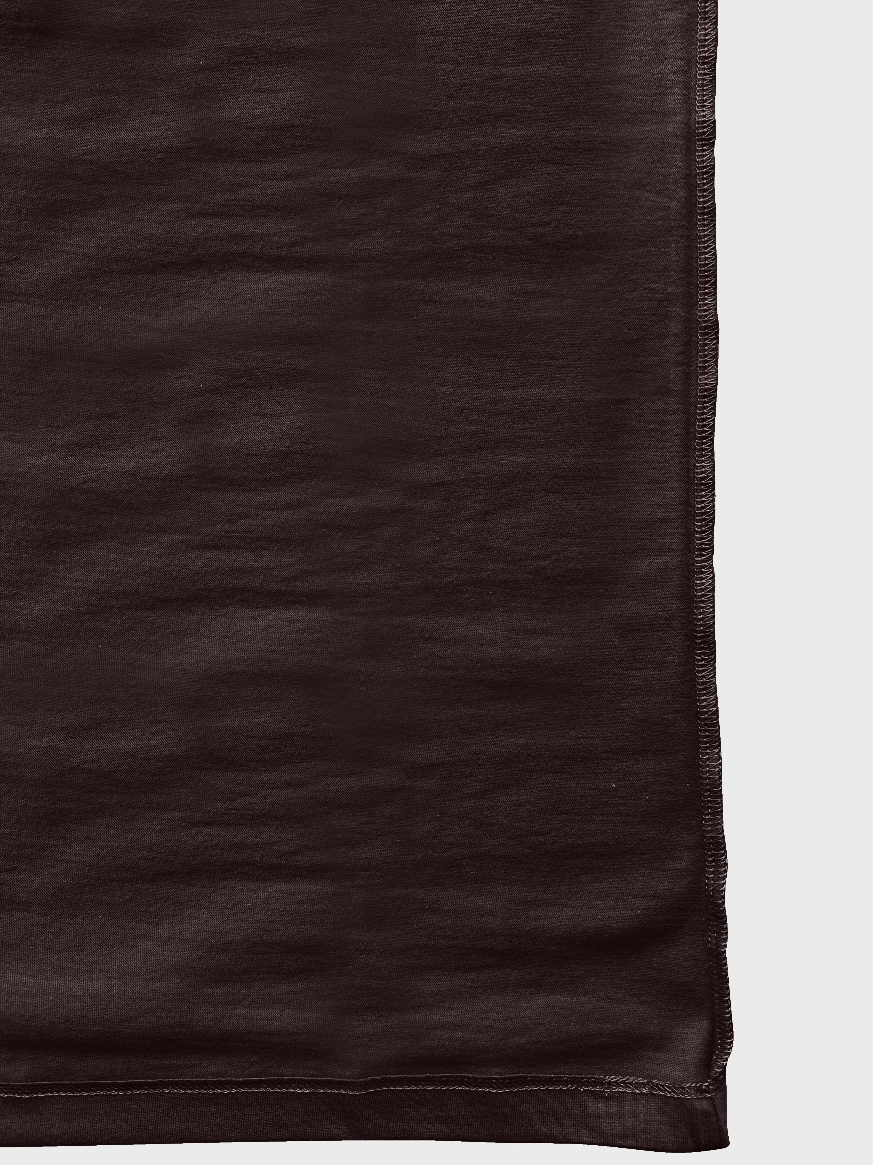 Men Regular Fit Round Neck T-Shirt - Chocolate Brown
