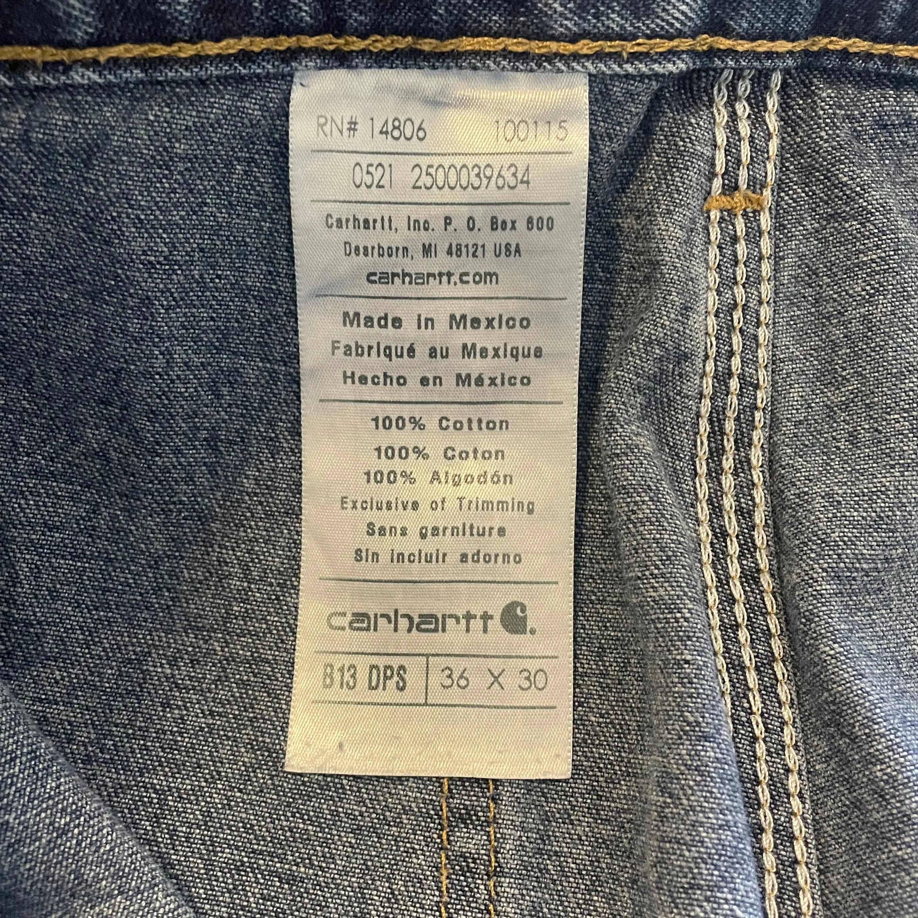 Modern 2021 Carhartt B13DPS Blue Carpenter Jeans