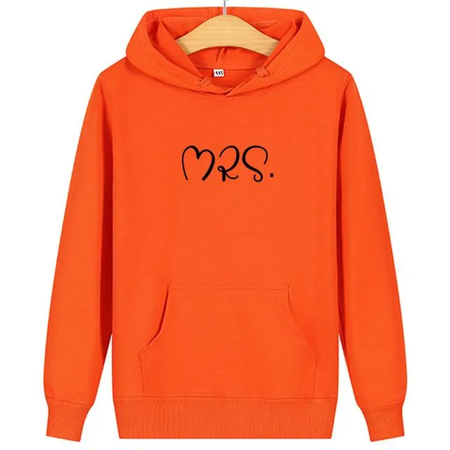 Mr and mrs matching hoodies