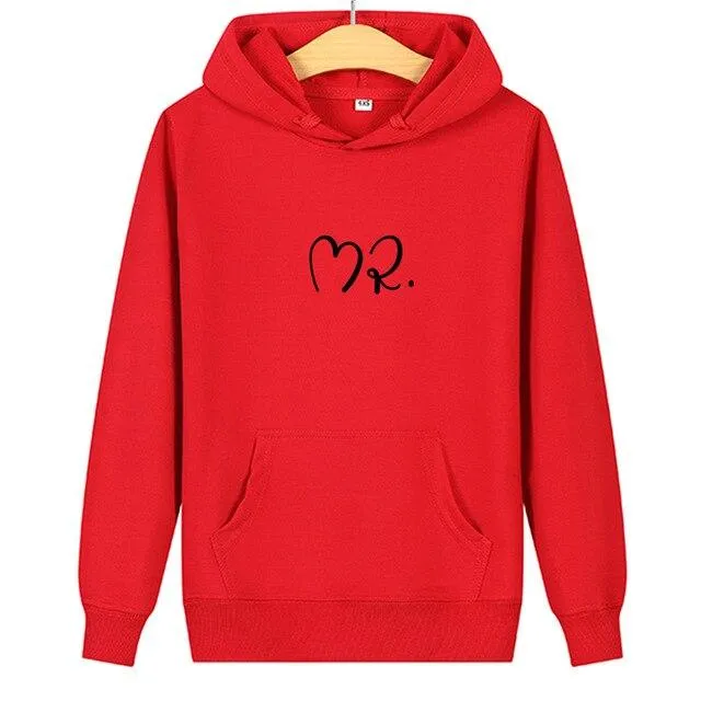 Mr and mrs matching hoodies