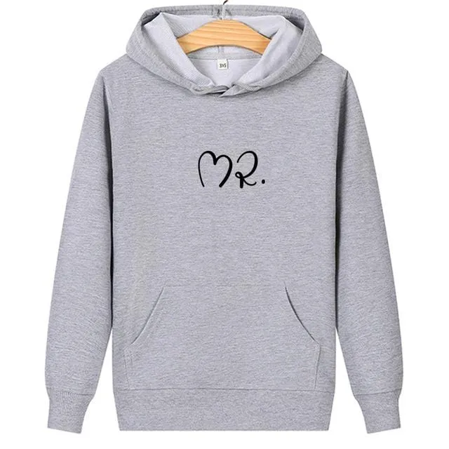 Mr and mrs matching hoodies