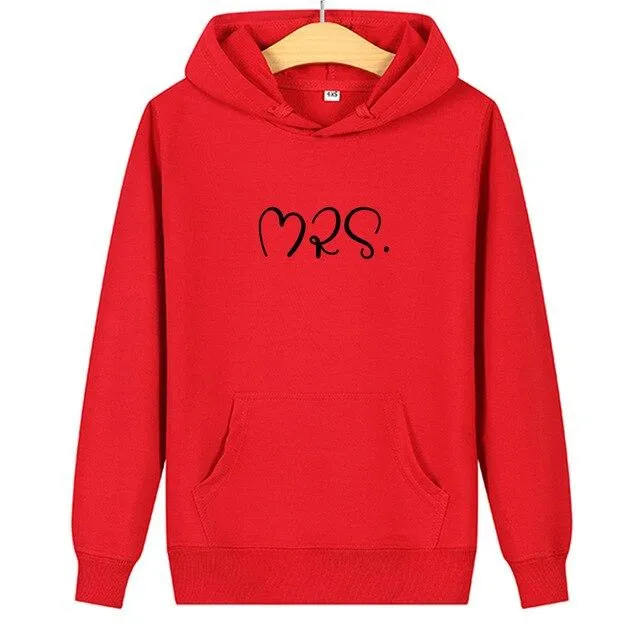 Mr and mrs matching hoodies