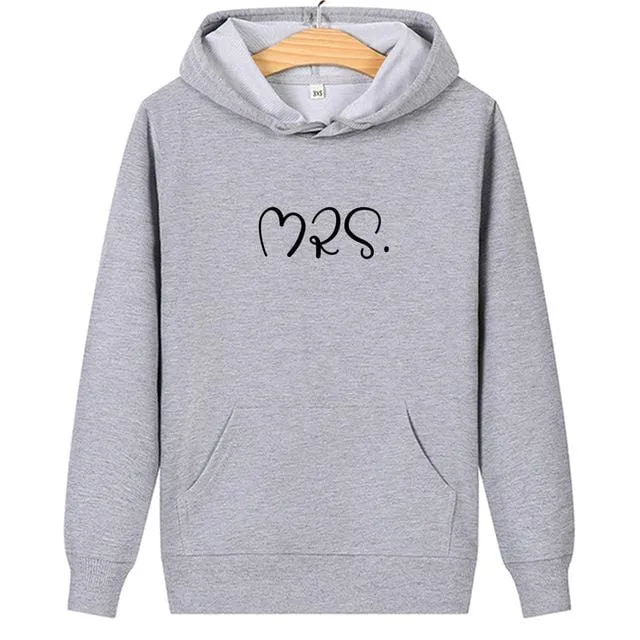 Mr and mrs matching hoodies