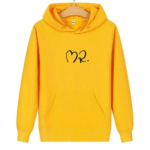 Mr and mrs matching hoodies